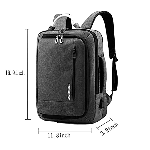 YITIANTULONG Laptop Backpack15.6 inch, Travel Computer Bag with USB Charging Port,Laptop carrier bags for Women & Men Fits