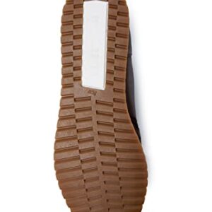 VELEZ Archaeology Tan Leather Backpack for Men + Brown Neoprene Shoes for Men 10.5