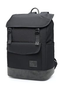 sanspeur ferda backpack, casual back pack with laptop sleeve, designed for work, travel, school & college, black