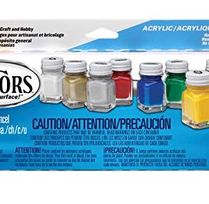 Testors Acrylic Value Finishing Paint Set - 9196T,Multicolor