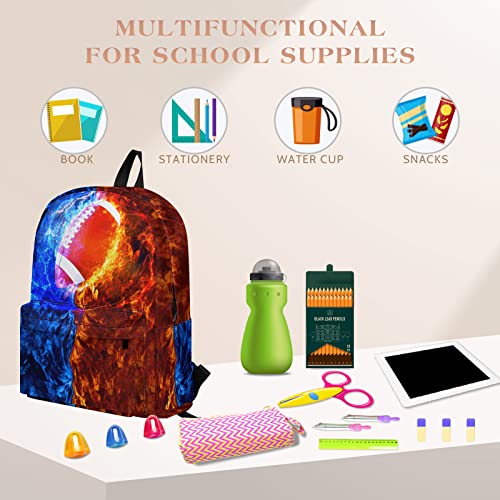 Multifunction Football Bookbag Reusable Backpack for Teens Boys Girls, Large Capacity Laptop Backpack for Travel Office