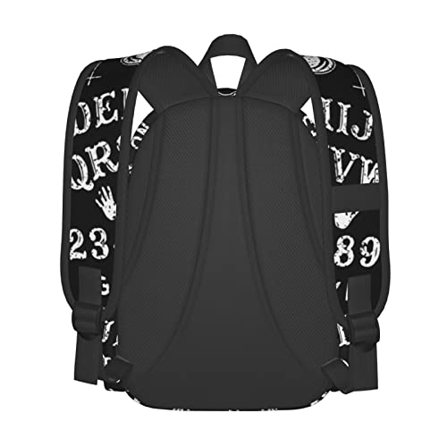 HODOYO Vintage Skeleton Magic Ouija Board Black Backpack Durable Laptop Backpack Stylish Bookbag with Adjustable Shoulder Straps Multipurpose Backpacks for Business Work