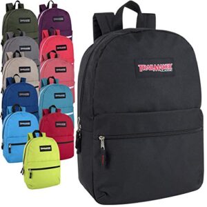lot of 24 wholesale (trailmaker) 17 inch backpacks – 12