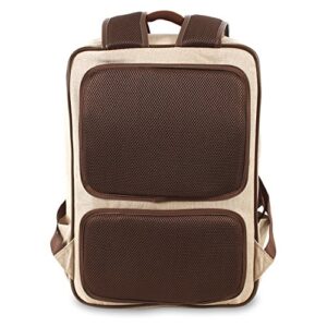 J World New York Class Laptop Backpack, Sand, 18 X 13 X 6 (H X W X D)