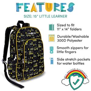 Lone Cone Kids' 15" Backpack for Boys & Girls in Preschool, Kindergarten, Construction Zone