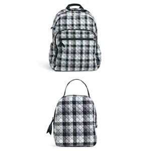 bradley vera womens cotton campus backpack bookbag, kingbird plaid – recycled cotton, one size usvera womens modern lunch bag, kingbird plaid – recycled cotton, one size us
