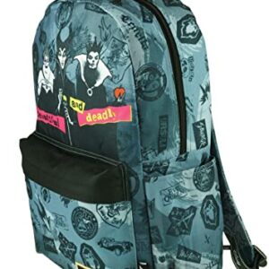 KBNL Classic Disney Villains Backpack with Laptop Compartment for School, Travel, and Work (Villains), Multicolor, Large