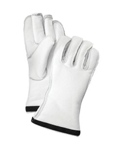 hestra unisex heli ski liner 5-finger i insulated glove liner – off white – 5