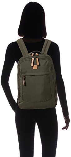 Bric's X-Travel Metro Backpack - 15 Inch - Travel Backpack for Women and Men - Designer Bag with Large Pockets - Olive