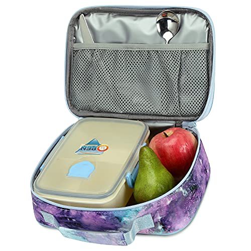 Abshoo Lightweight Galaxy School Backpacks for Teen Girls Backpack with Lunch Bag (B Galaxy)