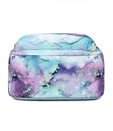 Abshoo Lightweight Galaxy School Backpacks for Teen Girls Backpack with Lunch Bag (B Galaxy)