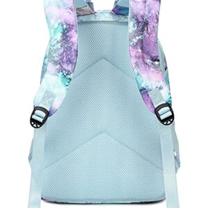 Abshoo Lightweight Galaxy School Backpacks for Teen Girls Backpack with Lunch Bag (B Galaxy)