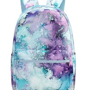 Abshoo Lightweight Galaxy School Backpacks for Teen Girls Backpack with Lunch Bag (B Galaxy)