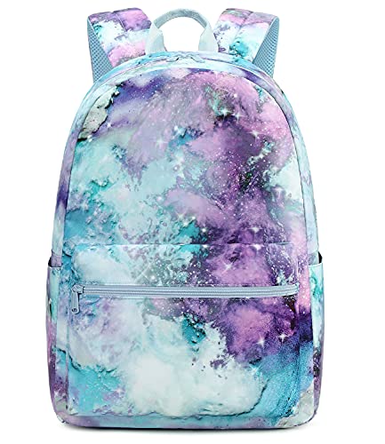 Abshoo Lightweight Galaxy School Backpacks for Teen Girls Backpack with Lunch Bag (B Galaxy)