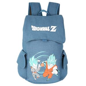 inn innturt anime canvas backpack rucksack bag school backpack blue large