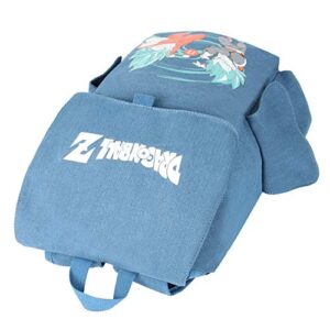 INN Innturt Anime Canvas Backpack Rucksack Bag School Backpack Blue Large
