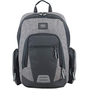 FUEL City Explorer Expandable Backpack, Mid Gray Chambray