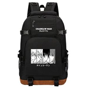 tkbaso anime chainsaw man backpack cosplay shoulder bags mochila laptop bag rucksack (1)