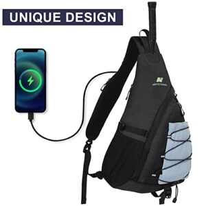 N NEVO RHINO Waterproof Sling Bag Crossbody Sling Backpack,Casual Shoulder Bag for Men,Women Hiking Daypack,Outdoor,Travel