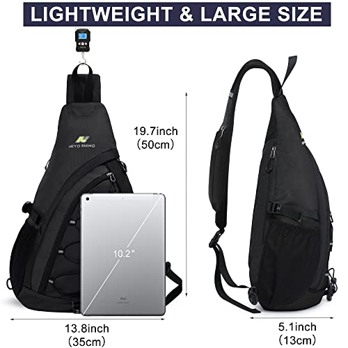 N NEVO RHINO Waterproof Sling Bag Crossbody Sling Backpack,Casual Shoulder Bag for Men,Women Hiking Daypack,Outdoor,Travel