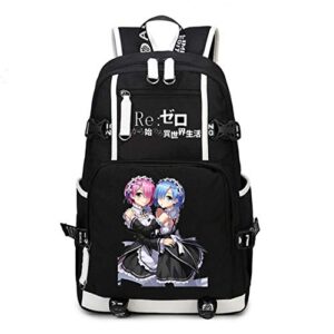 go2cosy anime re:zero kara hajimeru isekai seikatsu backpack daypack student bag school bag bookbag bagpack