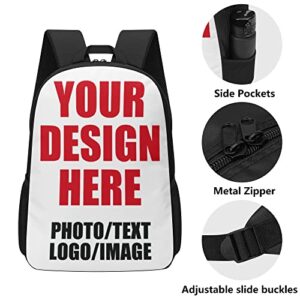 POPCUSTOMS Custom Music Backpack, Personalized School Backpack, Add Your Favorite Star Photo, Name or any Text, Suitable for Men and Women, Boys and Girls