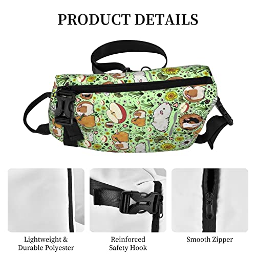 Guinea Pig Sling Bag, Crossbody Sling Backpack Shoulder Chest Bag For Women Men, Travel Hiking Daypack