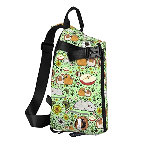 Guinea Pig Sling Bag, Crossbody Sling Backpack Shoulder Chest Bag For Women Men, Travel Hiking Daypack