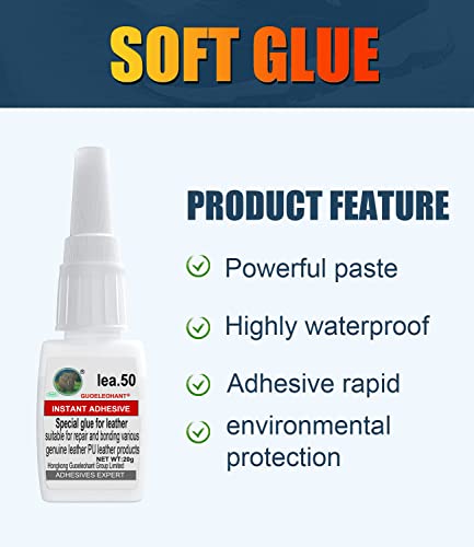 20g Special Glue for Leather, Leather Repair Glue, Used for bonding Between Leather and Leather, Leather and substrates of Different Materials, Suitable for All Kinds of Leather/PU Leather