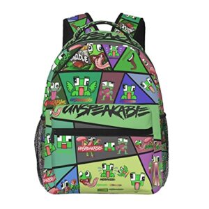 frog backpack for boys teen cartoon backpack high capacity bookbag 3d printed lightweight travel backpack