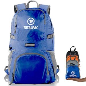Totalpac - 35L Hiking Daypack Backpack - 11oz - Ripstop Nylon - 11 Pockets - Traveling & Hiking