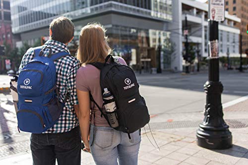 Totalpac - 35L Hiking Daypack Backpack - 11oz - Ripstop Nylon - 11 Pockets - Traveling & Hiking