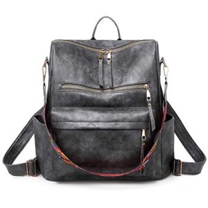 tom clovers women leather backpack daypack casual fashion bag for ladies girls