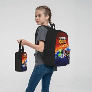 Stumble Guys Backpack Set With School Bookbag Lunch Bag Pencil Case