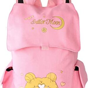 Vanlison Canvas Anime Backpack Rucksack Girls Backpack Bag Satchel School Bag Pink Large