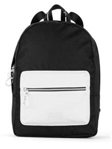 kendall + kylie los angeles womens’ colorblock backpack (black and white, one size fits most)