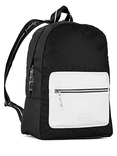 Kendall + Kylie Los Angeles Womens' Colorblock Backpack (Black and White, One Size Fits Most)