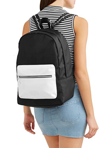 Kendall + Kylie Los Angeles Womens' Colorblock Backpack (Black and White, One Size Fits Most)