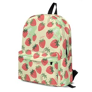 Travel Backpack Strawberry Backpacks Laptop Backpacks Lightweight Daypack Mini Backpack For Boys Girls 16 Inch