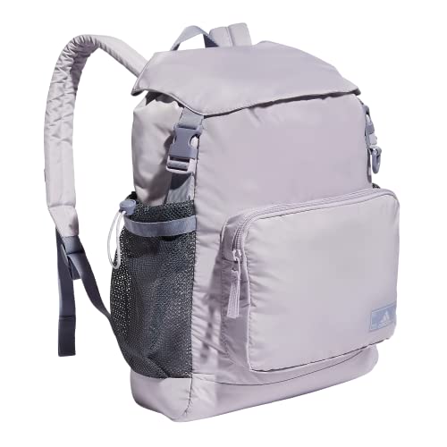 adidas Saturday Backpack, Silver Dawn Grey/Silver Violet Purple, One Size