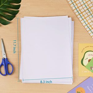 Double Sided Adhesive Sheets for Arts Craft Scrapbooking Photo Albums Home Decorative 25Pcs, 8.3 x 11.7 Inch