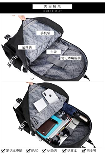 ISaikoy Anime The Promised Neverland Backpack Bookbag Laptop Bag Shoulder Bag Daypack School Bag 11