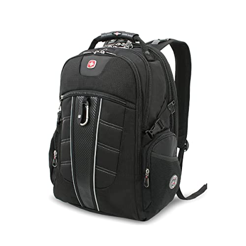 Swiss Gear SA1753 Black TSA Friendly ScanSmart Laptop Backpack - Fits most 15 Inch Laptops and Tablets