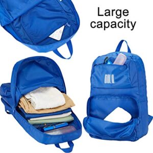 GBLQ PLUS Packable Backpack 35L Ultra Lightweight, Water Resistant Foldable Daypack for Travel, Hiking, Camping - 2 Packs (Blue + Red)