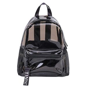 tinyat heavy duty transparent clear backpack see through clear bag for school, concerts, sports, travel and daily use, t9051