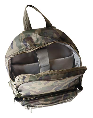 Hedgren Earth Sustainably Made Backpack with Detachable Waistpack, Olive Camo Green