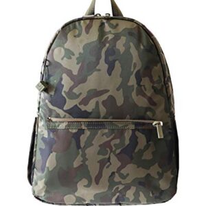 Hedgren Earth Sustainably Made Backpack with Detachable Waistpack, Olive Camo Green