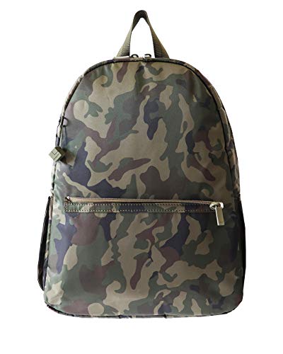 Hedgren Earth Sustainably Made Backpack with Detachable Waistpack, Olive Camo Green