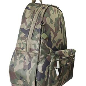 Hedgren Earth Sustainably Made Backpack with Detachable Waistpack, Olive Camo Green