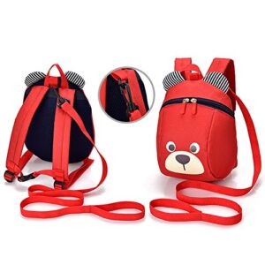 Age 1-2Y Cute Bear Small Toddler Backpack With Leash Children Kids Backpack Bag for Boy